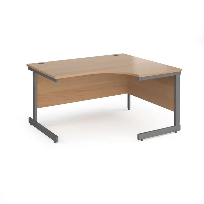 Eco-Friendly Right-Curved Office Desk For Space-Efficient Design 1