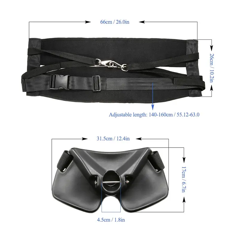 Ergonomic Fishing Strap & Rod Holder Kit – Adjustable 140–160Cm Belt With Padded Gimbal Support For Boat Angling 1