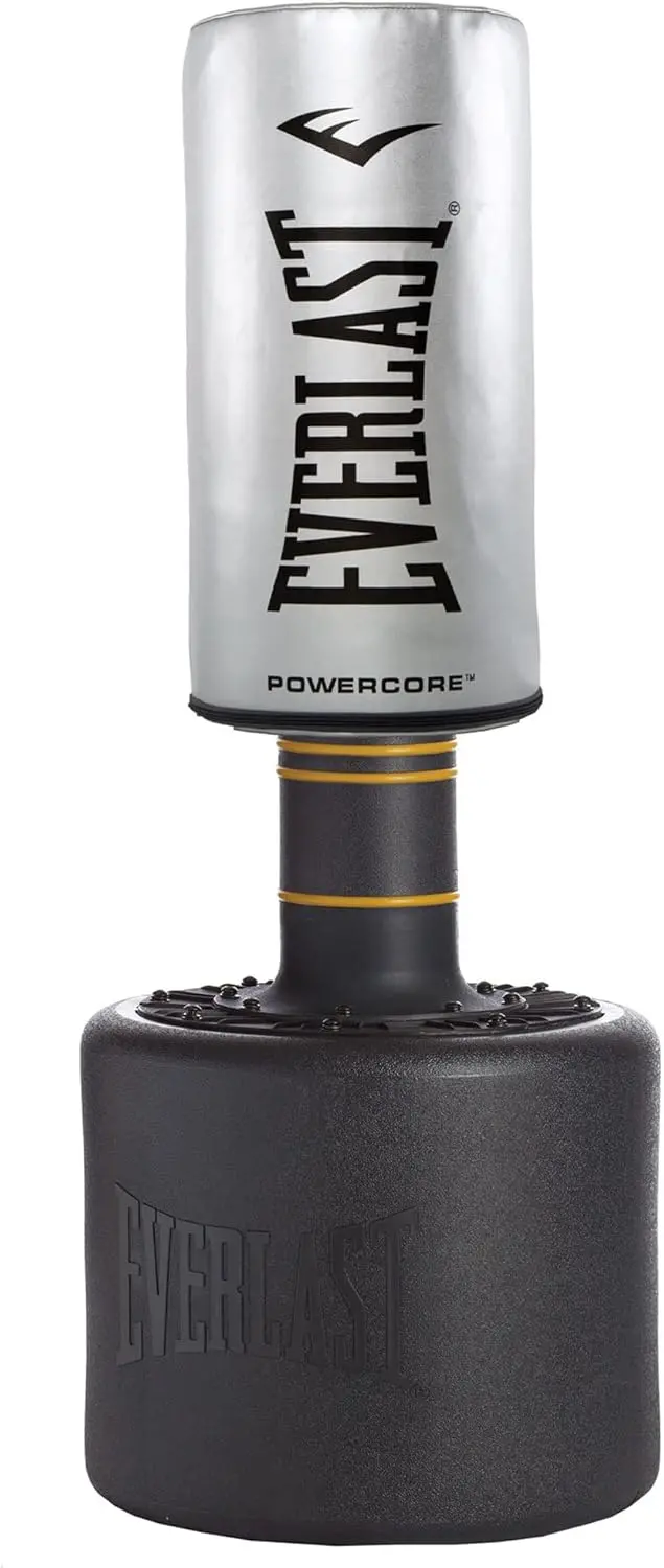 Everlast Powercore Freestanding Heavy Bag – Silver Finish 1