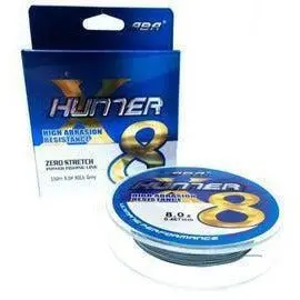 Fas Aba Hunnerx 8-Strand Pe-Coated Braided Line – 164 Yards, 8 Lb Test (80 Lb Breaking Strength), Grey 1