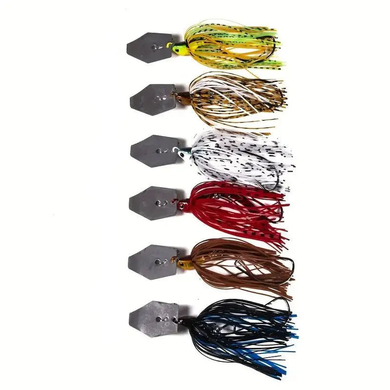 Fas Chatterbaits With Sequin & Tassel Tail – 7/16 Oz Vibrant Swim Jig 1