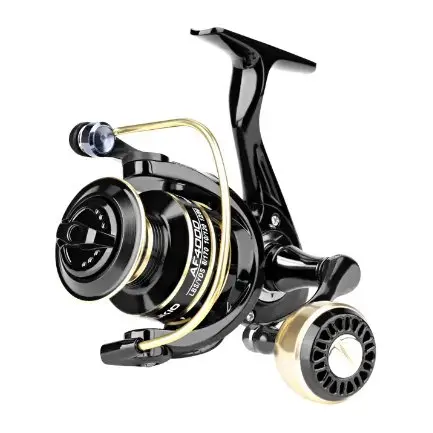 Fas Deukio Spinning Reel – 5.2:1 Gear Ratio, Black And Gold 1