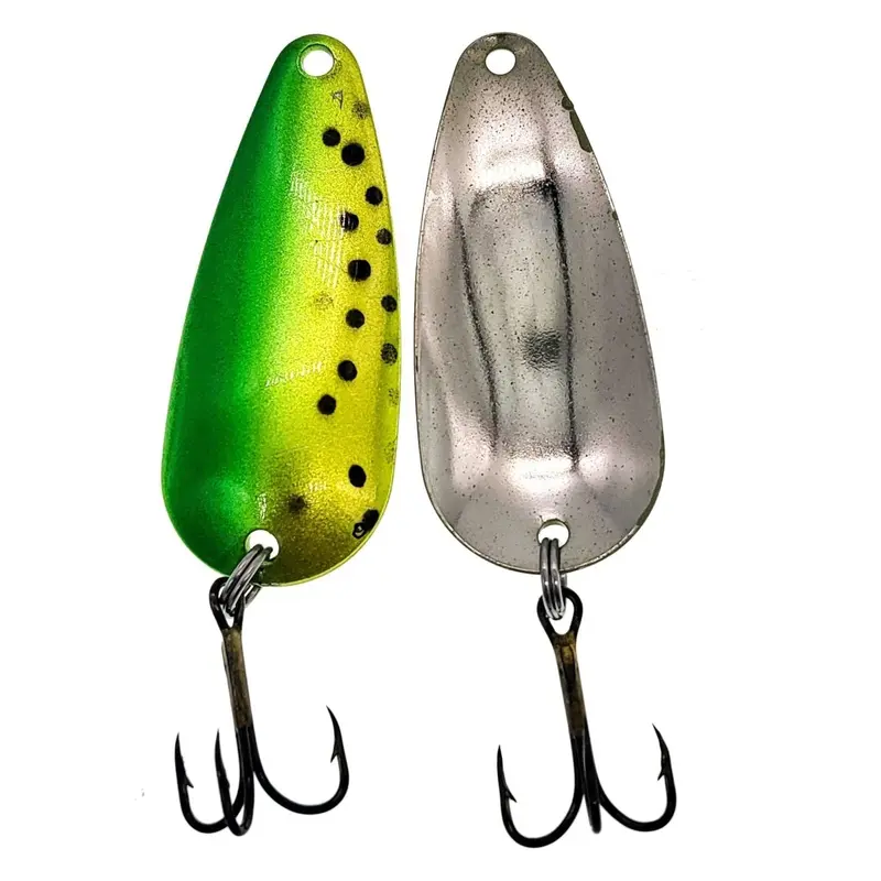 Fas Green Trout Spoon – 1/2 Oz, 2-1/8", Natural Imitation For Trout And Panfish (Pack Of 5) 1