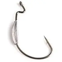 Fas High-Carbon Weighted Worm Hooks – Size 2/0, 2.1G (5-Pack) 1