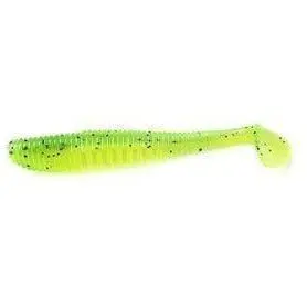 Fas Johncoo Paddle Tail Wobble Shad – Uv/Glow Chartreuse, 3.35-Inch, 10-Pack 1