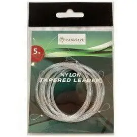 Fas Knotless Tapered Fly Leader – 5X, 4 Lb, 9-Foot (5-Pack) 1