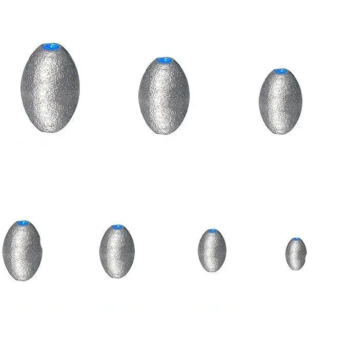 Fas Pro Blue-Core Oval Sinkers – Set Of 20 Lead Weights For Trolling 1