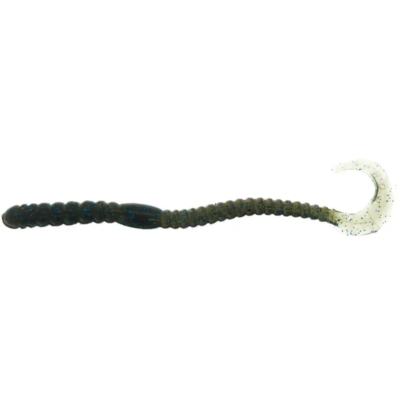 Fas Ribbed Curly Tail Worm – 5.5" (Pack Of 10) 1