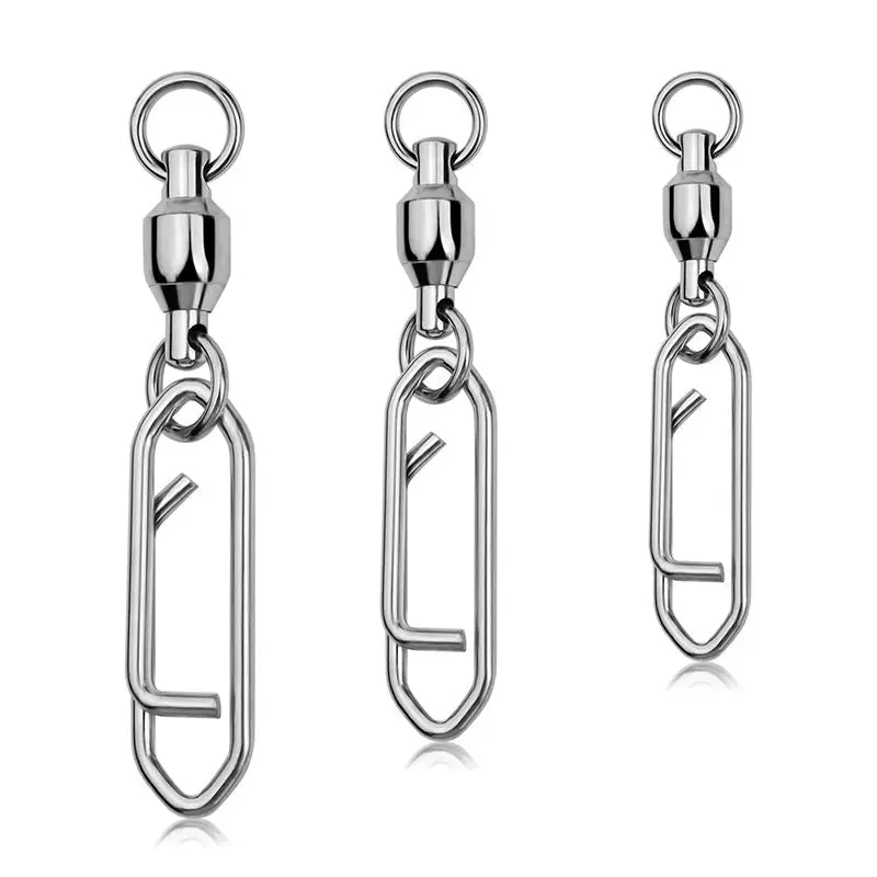 Fas Stainless Steel Ball Bearing Quick-Release Snap Swivels – 10-Pack 1