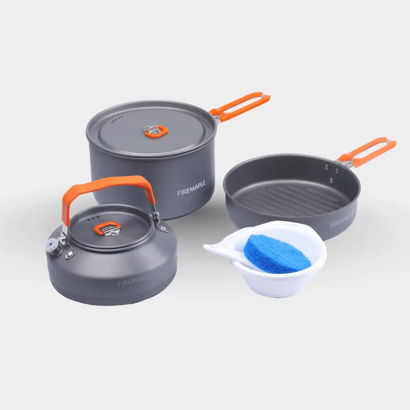 Feast 2-Piece Aluminum Cookware Set – Pot + Lid, Minimalist Trail Duo 1