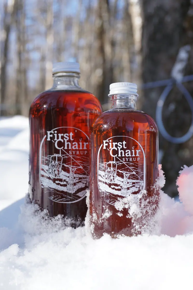 First Chair Pure Maple Syrup – Grade A Amber, 16 Oz Bottle 1