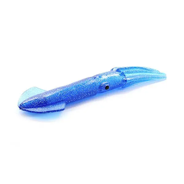 Fish Razr Squid Soft Bait – 9-Inch, Blue/Clear Colorway 1