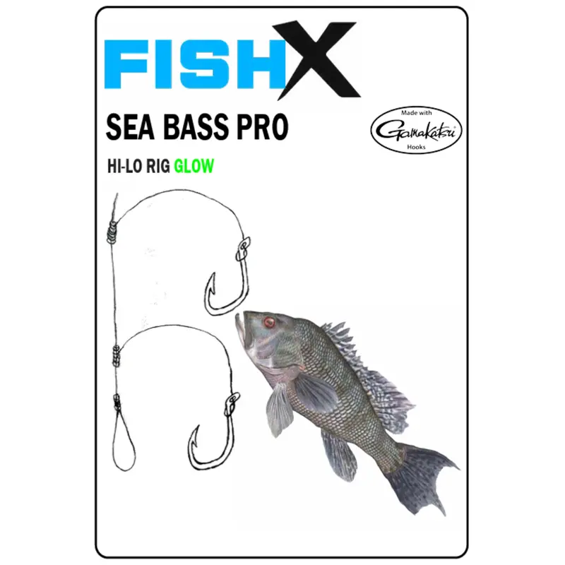 Fishx Sea Bass Pro Hi-Lo Glow Bead Rig – Night & Low-Light Fishing 1