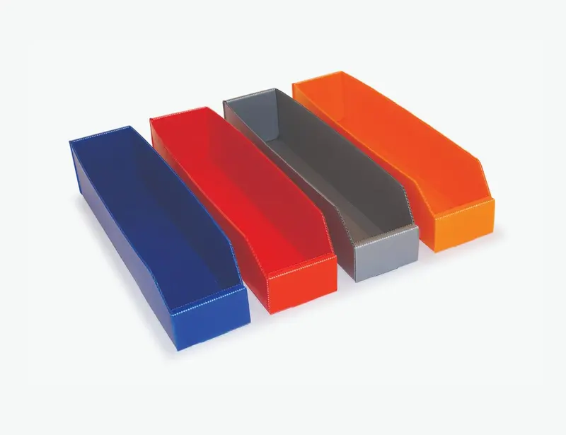Fluted Plastic Parts Bins – 450Mm Length, 25-Pack 1