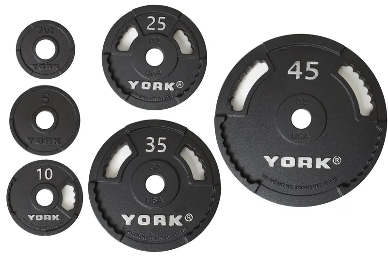 G-2 2-Inch Cast Iron Olympic Grip Plate – Durable And Textured Handling 1