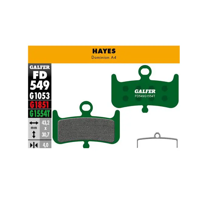 Galfer Hayes Dominion A4 Sintered Brake Pads – Pro Grade Performance 1