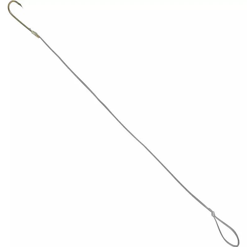 Gamakatsu Aberdeen Snell Hooks – Gold-Plated With Pre-Attached Leader 1