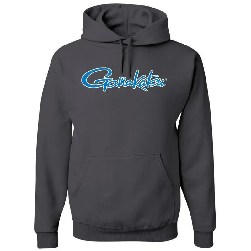 Gamakatsu Cotton Fishing Hoodie – Heather Grey 1