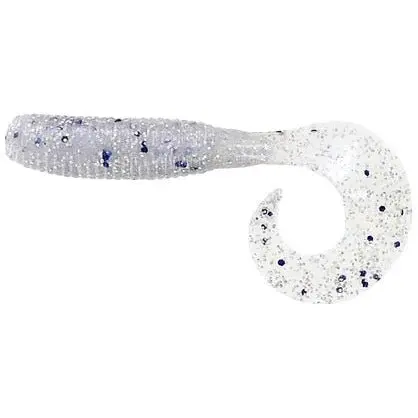 Gary Yamamoto Saltwater Single Tail Grub – 4-Inch, Blue Pearl/Black Holo, 10-Pack 1