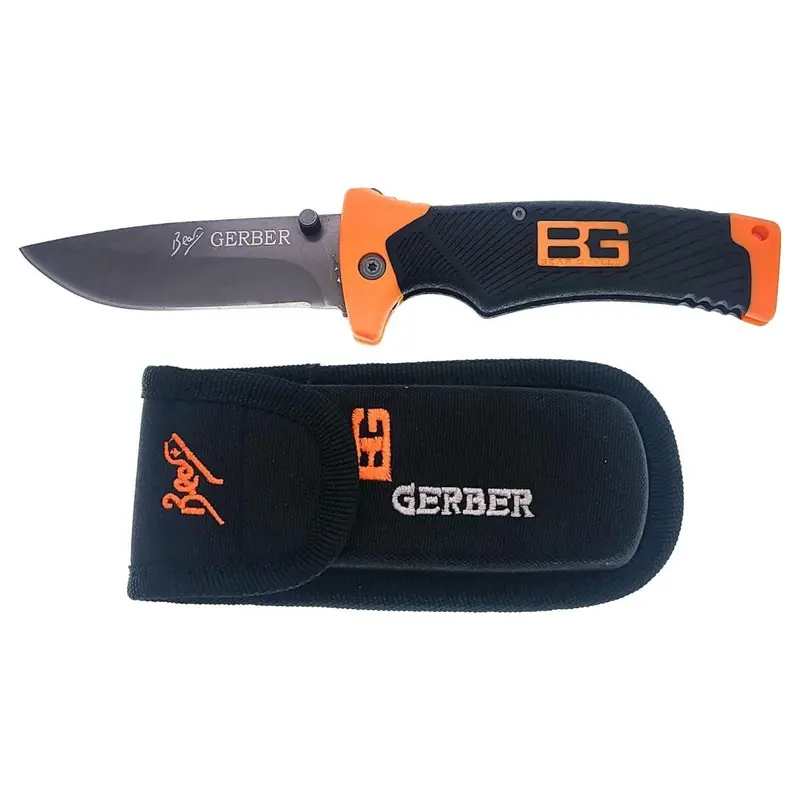 Gerber Bear Grylls Survival Series Folding Knife – Full-Tang, Stainless Steel Blade 1
