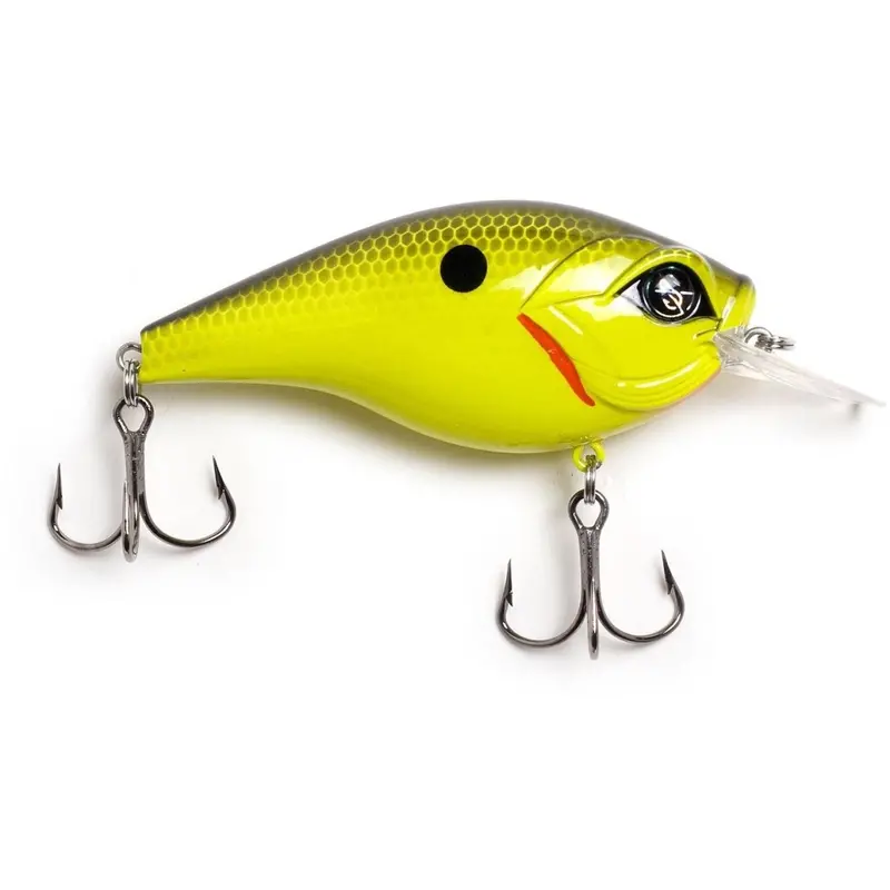 Googan Squad Mini Banger Swim Bait – 2", 1/4 Oz, Chartreuse/Black Back 1