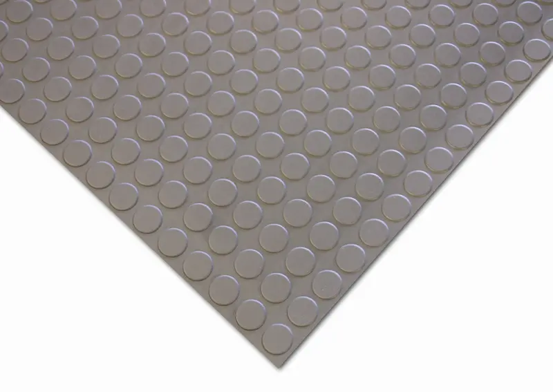 Grey Studded Rubber Flooring Rolls – Made To Order 1