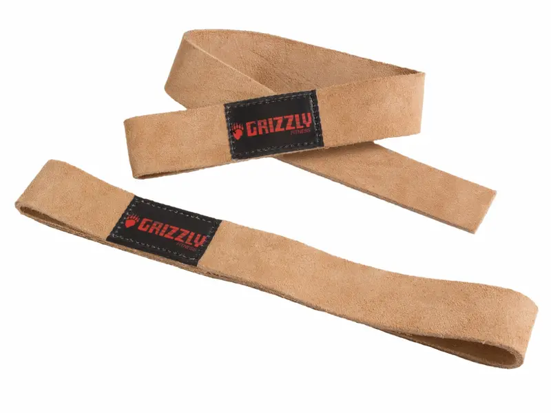 Grizzly Fitness 1.5-Inch Genuine Leather Wrist Straps 1