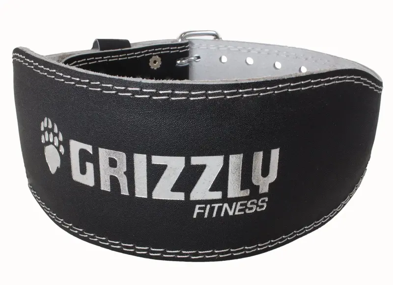 Grizzly Fitness Pacesetter Leather Weightlifting Belt – Unisex Professional Design 1