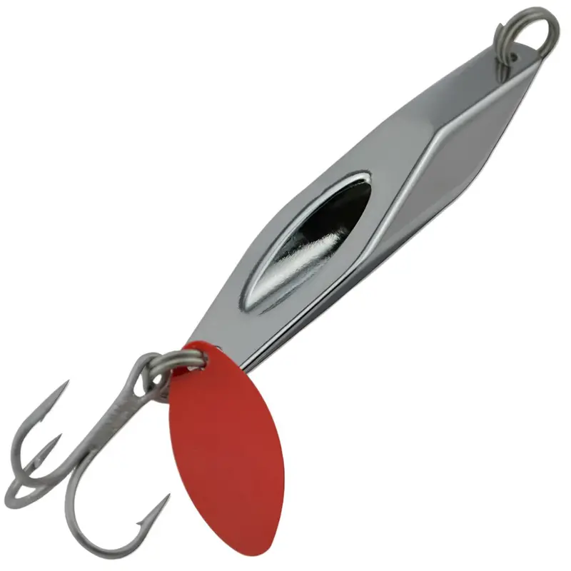 Halco Streaker 10 Bubble Spoon – 0.375 Oz, Chrome Finish, Single Unit 1