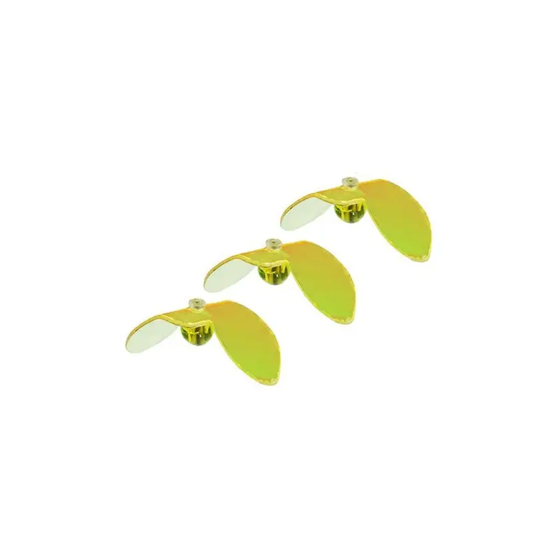 Hawken Wild Wings #4 Super Pearl Chartreuse Fishing Lures (Size 0, Pack Of 3) 1