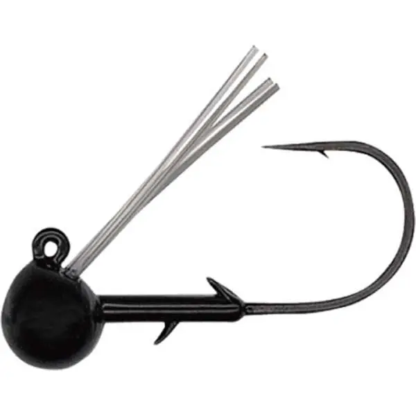 Hayabusa Brush Easy Weedless Jig Head – 1/16-Ounce Round Head (4-Pack) 1