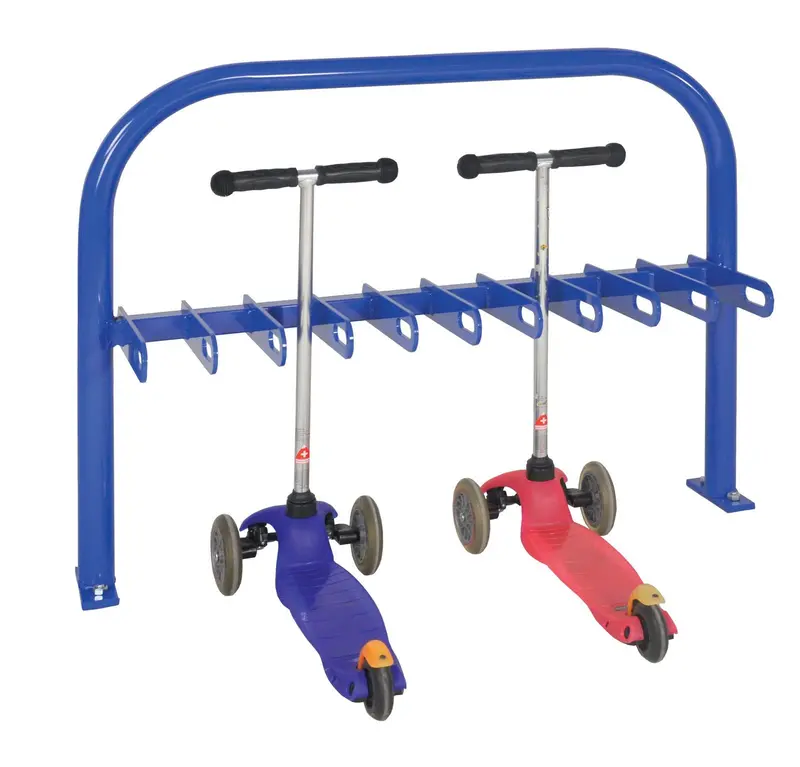 Heavy-Duty Outdoor Scooter Rack – Holds 10–20 Units 1