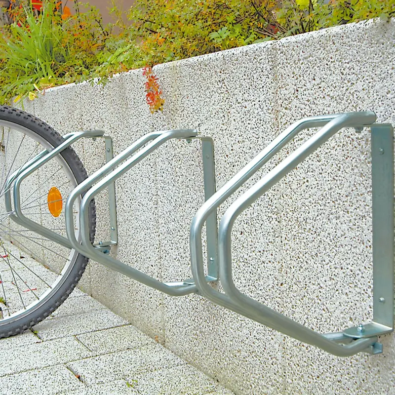 Heavy-Duty Wall-Mounted Bike Parking Rack For Exterior Use 1