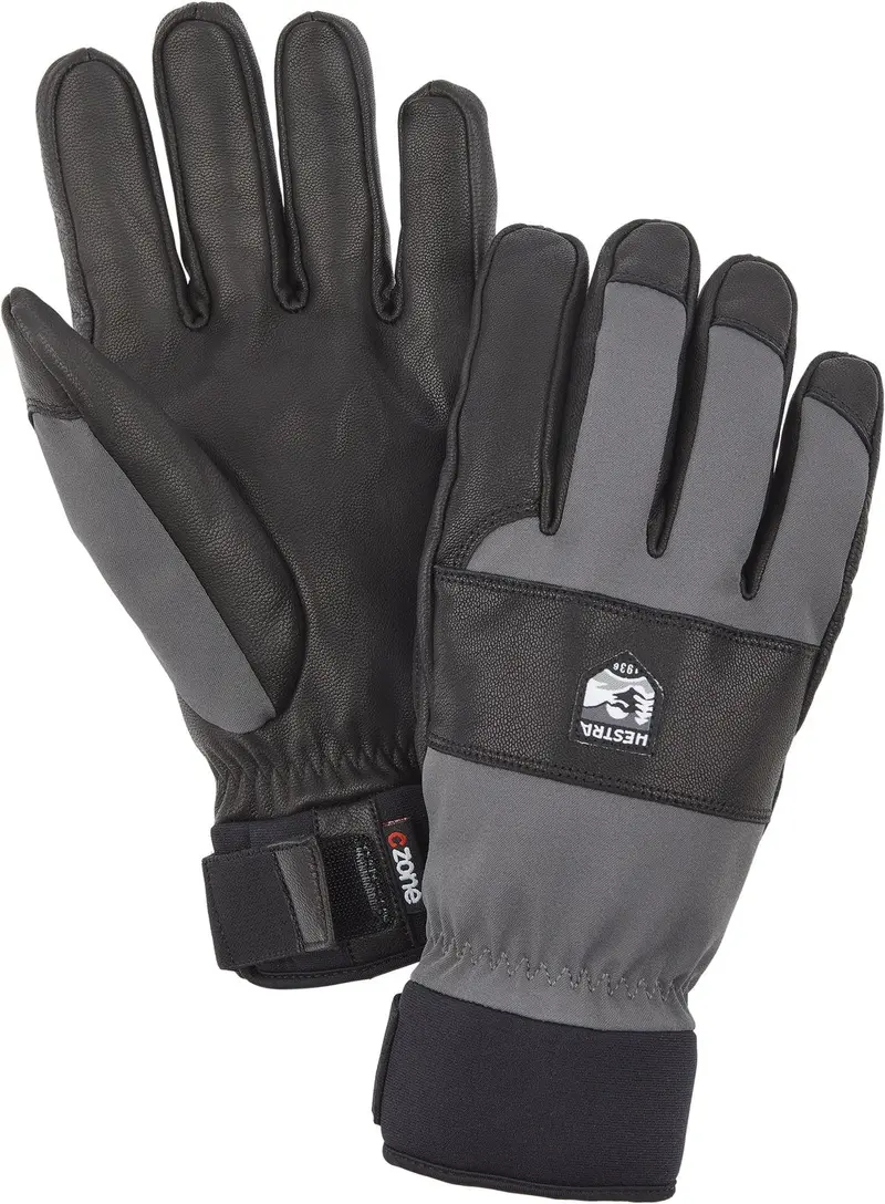 Hestra Vernum Spring Gloves In Grey/Black – 2026 Collection 1