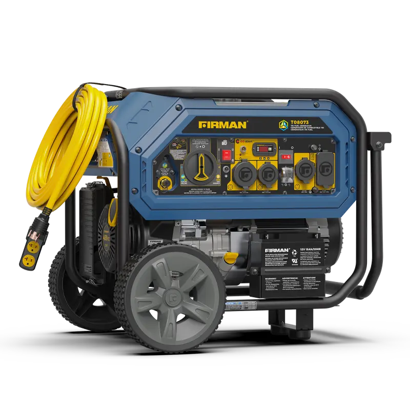 High-Capacity Tri-Fuel Generator – 10000W Peak / 8000W Rated, Electric Start, Co Safety System 1