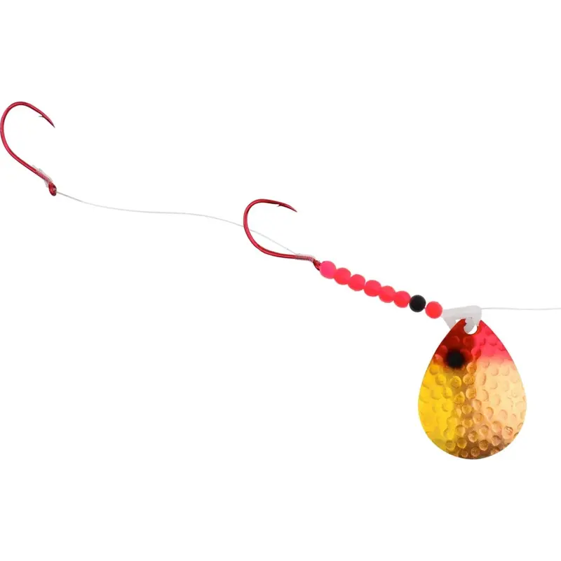 Hildebrandt Hammer Time Walleye Spinner – #4 Blade, Clown Pattern 1