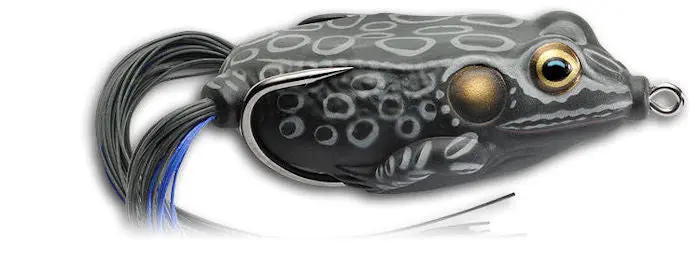Hollow-Body Frog Lure – Matte Black Finish 1