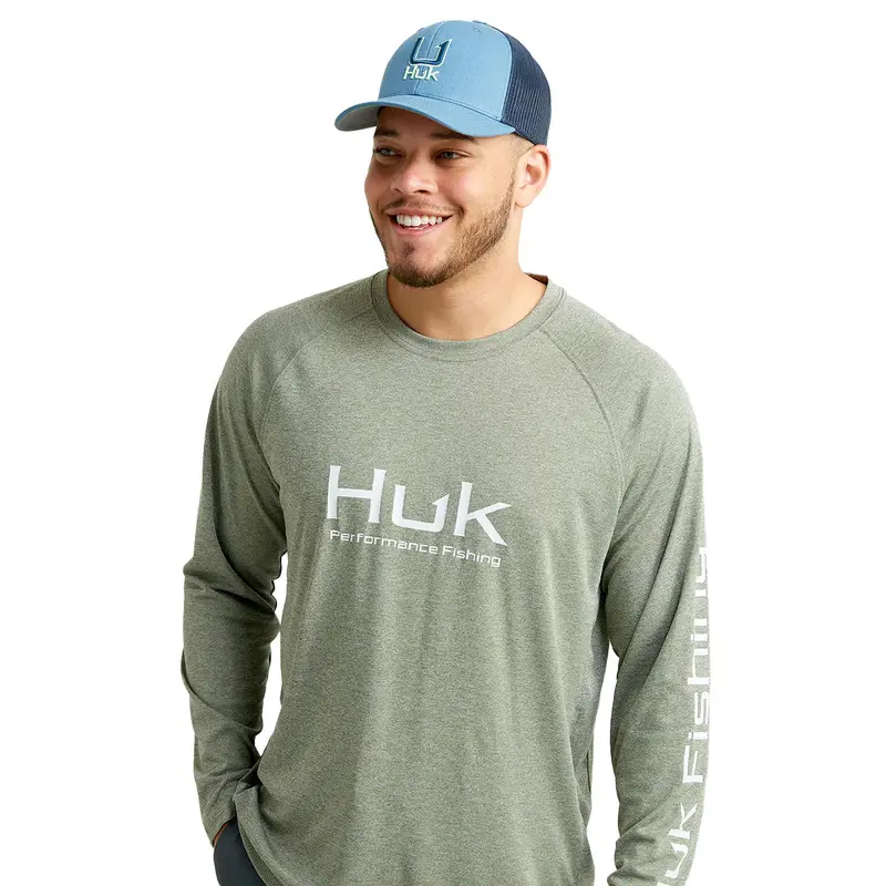 Huk Pursuit Long-Sleeve Heather Tops 1