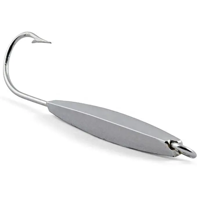 Hurricane Kast-A-Way Diamond Mack Jigs – Chrome, 2-Pack 1