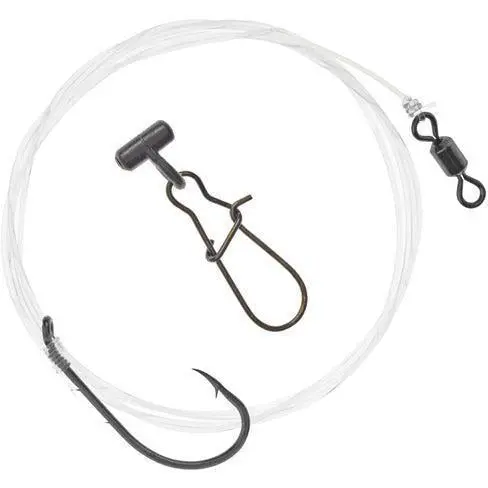 Hurricane Sea Bass Rig With Sinker Slide – 80 Lb Mono, 8/0 Hook 1