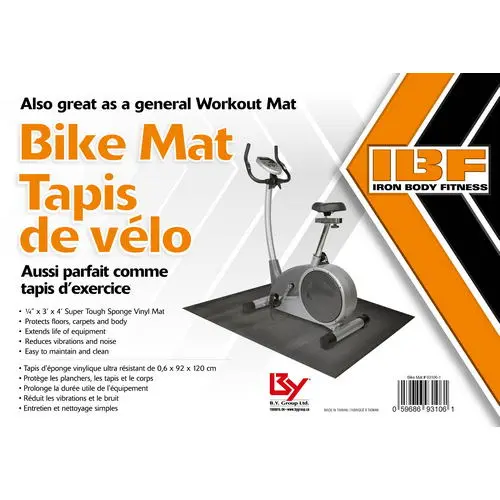 Ibf Bike & Stepper Exercise Mat For Floor Protection 1