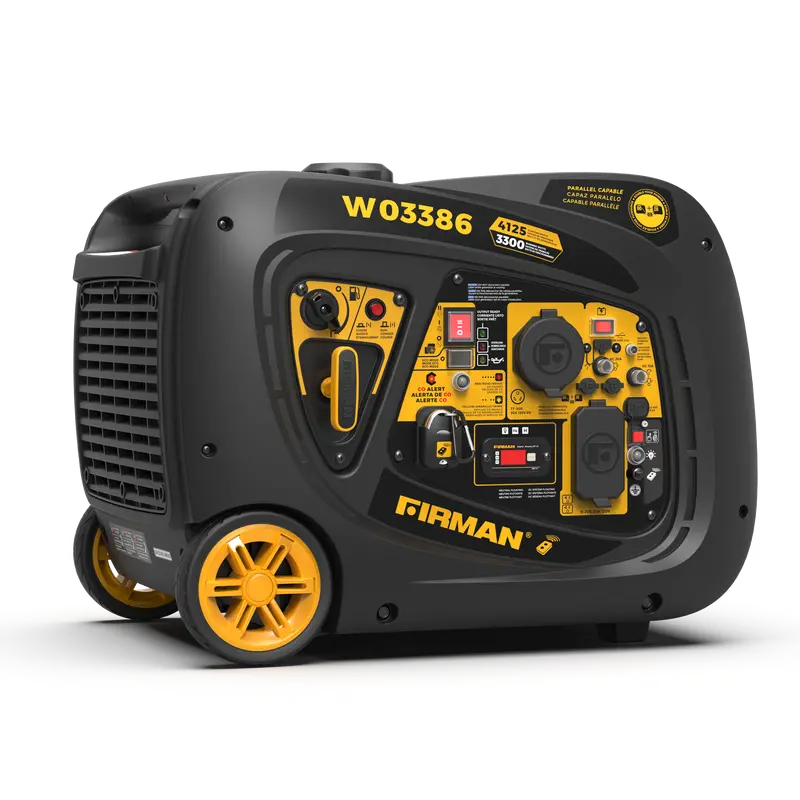 Inverter Generator – 4125W Remote Start, Dual-Voltage Output & Co Alert System 1