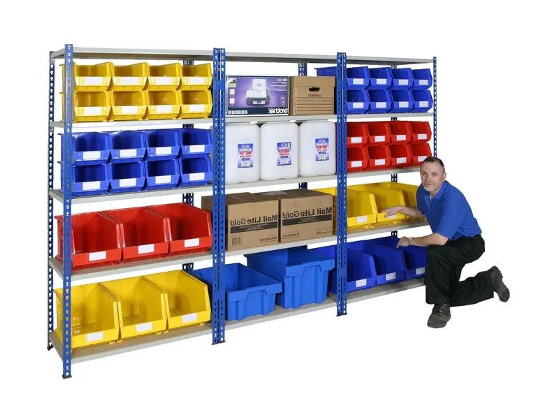 J-Rivet Compact Shelving – 150Kg Load Per Shelf, 90Cm Wide Design 1
