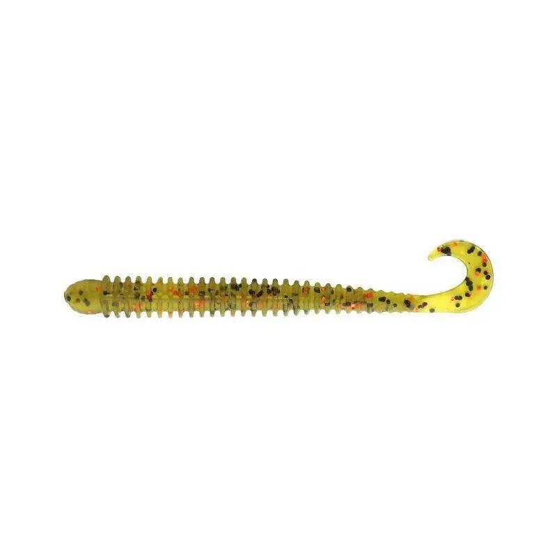 Jerry’S Lures Saturn Worm – 4", Watermelon Black Copper Soft Bait (10-Pack) 1