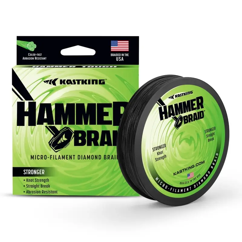 Kastking Hammer Braid – 150-Yard Black Spool 1