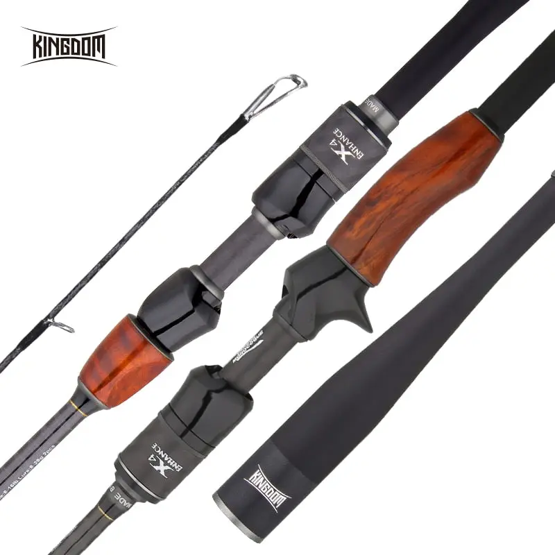 Kingdom Solo Ii Premium Spinning Rod – Fuji-Guided, Sk Reel Seat, Wooden Handle For Sea & Freshwater Use 1