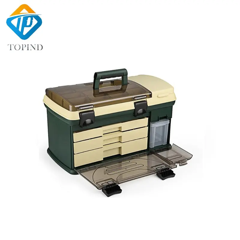 Large-Scale Carp Fishing Tackle Box – 55 × 30 × 30 Cm Pp+Pc+Tpe Construction With Ergonomic Handle 1