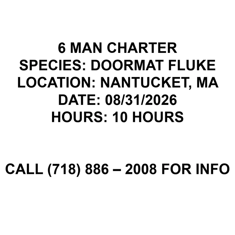 Late-August Fluke Fishing Excursion – August 31, 2026 1