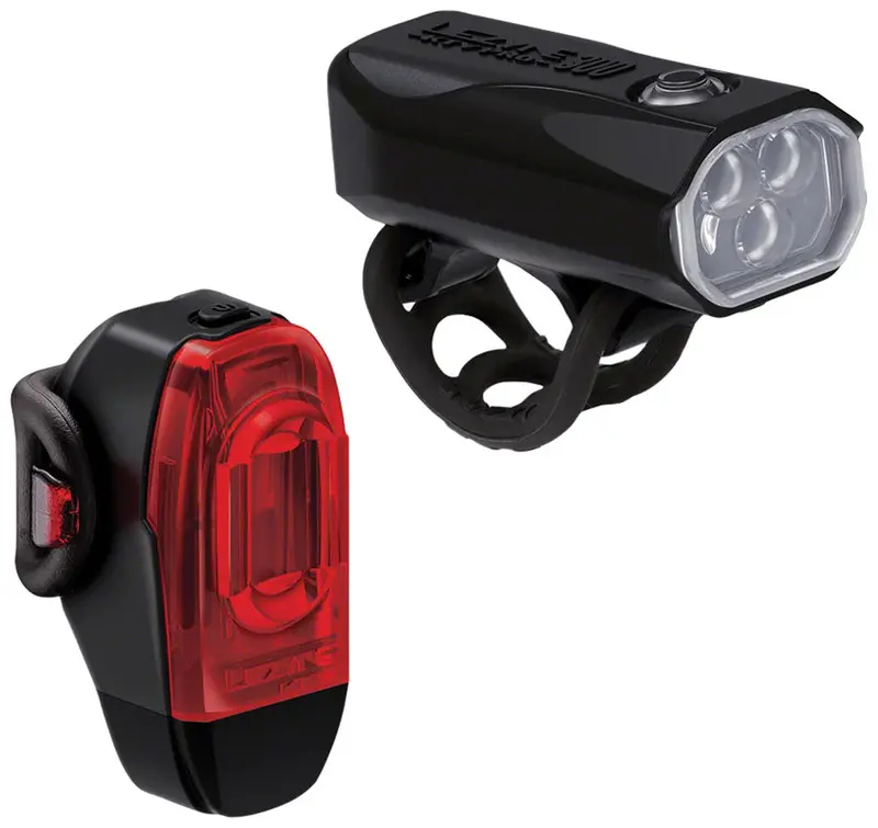 Lezyne Ktv Drive Pro 300+ & Ktv Drive+ Front/Rear Light Combo – Black 1