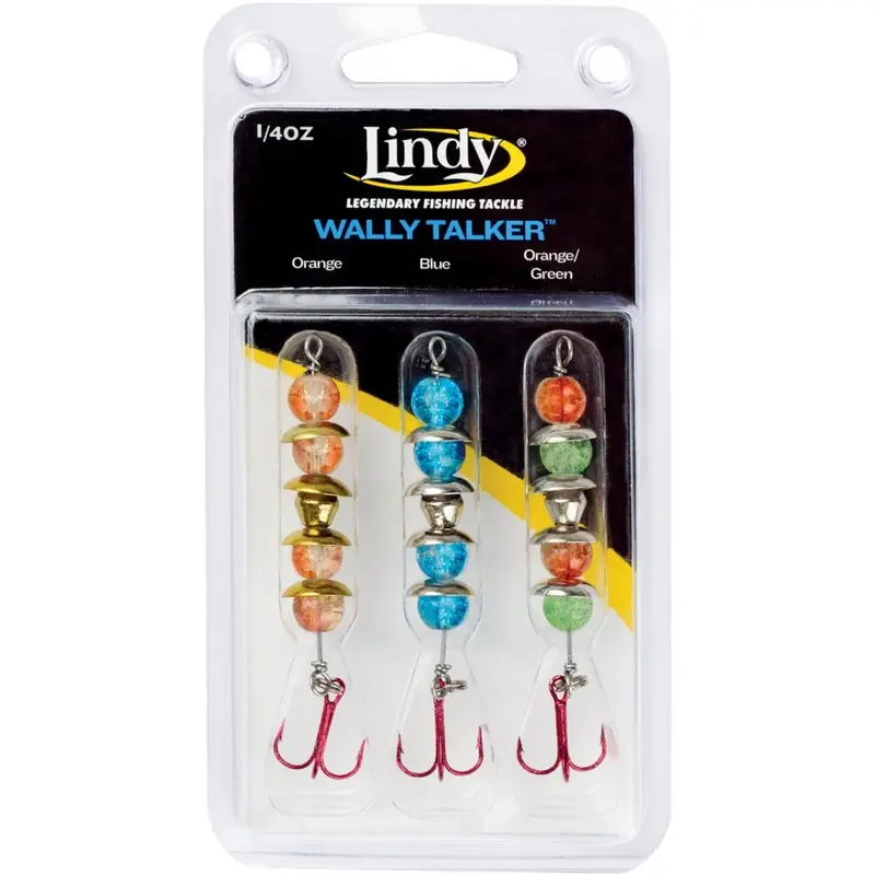 Lindy Wally Talker Spinnerbait – 1/4 Oz, Multi-Color Assortment (3-Pack) 1